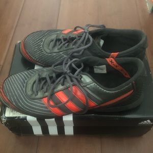 Adidas Adi5 Men's Turf Football / Soccer Trainers - Grey/Red/Black Size 10